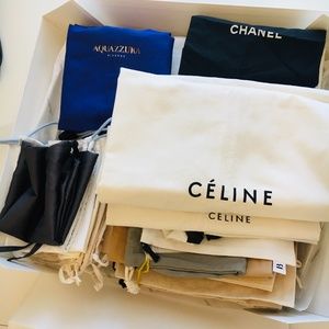 Designer dust bags